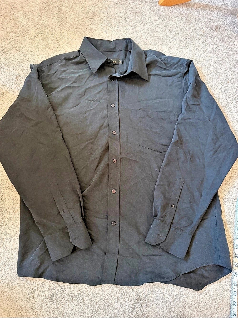 Bugatchi Men's Button Down Shirt in Gray Size XL